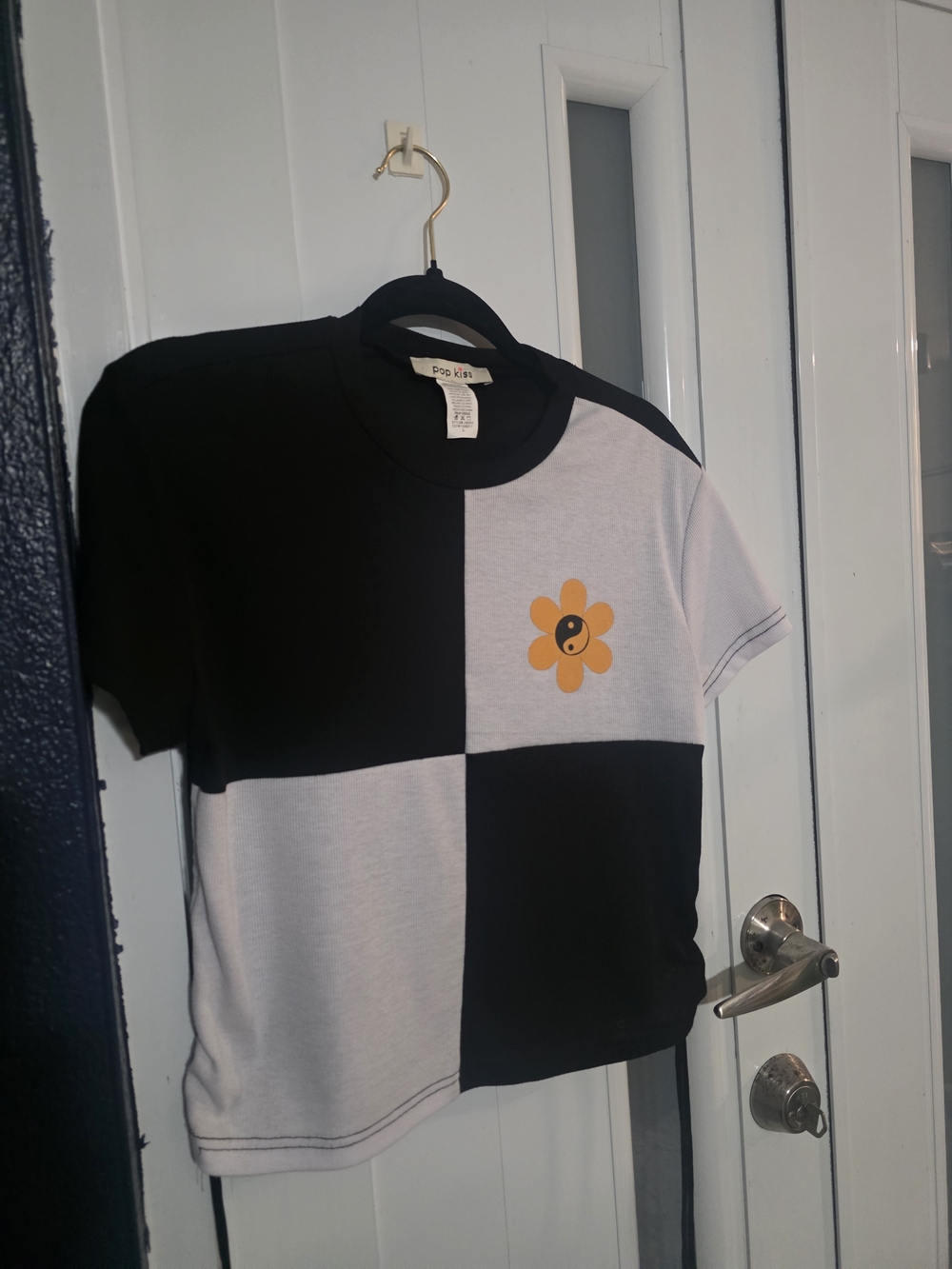 Pro-Kid Black & White Checkerflower Tee